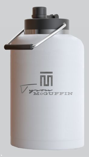 TM 1-Gal White Vacuum Insulated Water Bottle